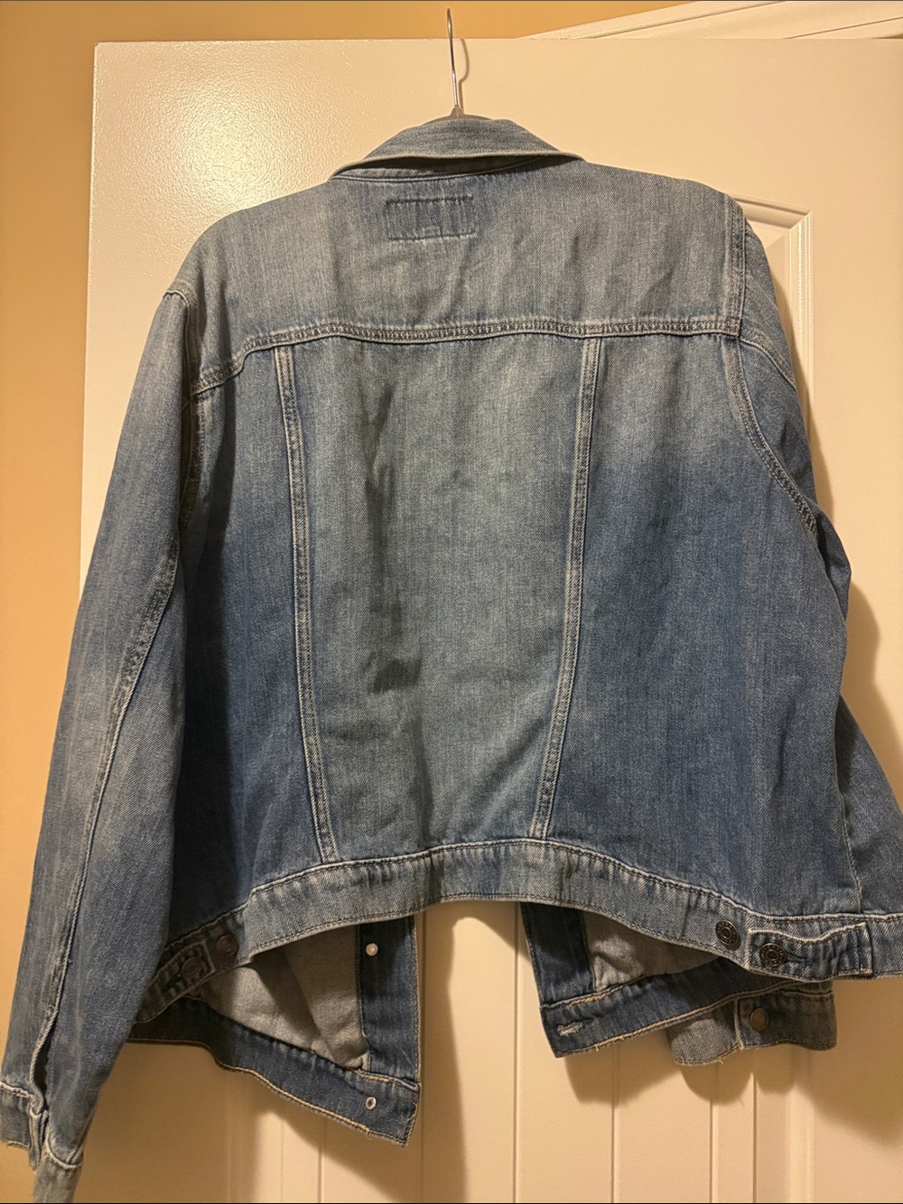 TORRID Light Wash Denim Jacket with Studded Shoulders - Picture 6 of 6
